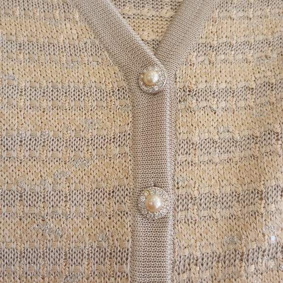 ST JOHN EVENING v-neck button front top jacket Palettes 6 - Picture 3 of 6